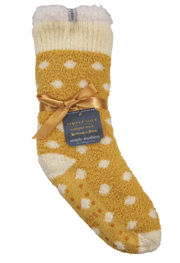 Simply Southern Preppy Super Soft Dots Camper Socks
