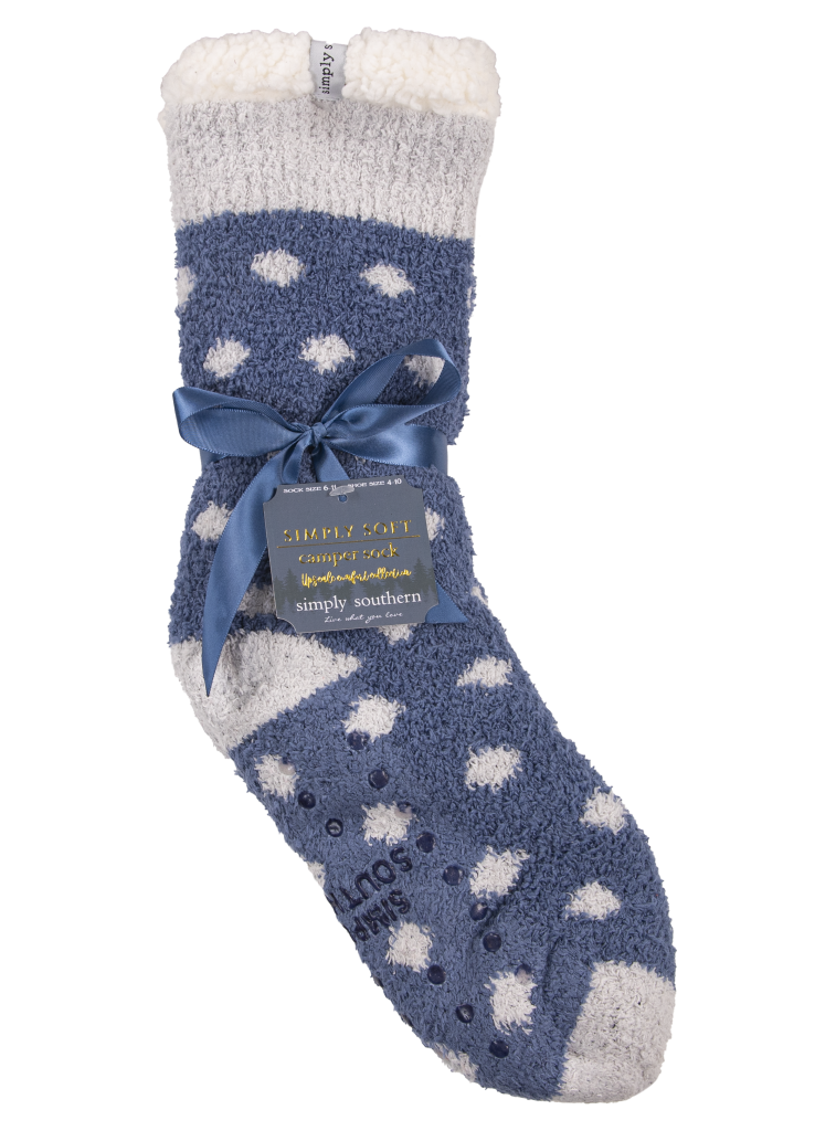 Simply Southern Preppy Super Soft Dots Camper Socks