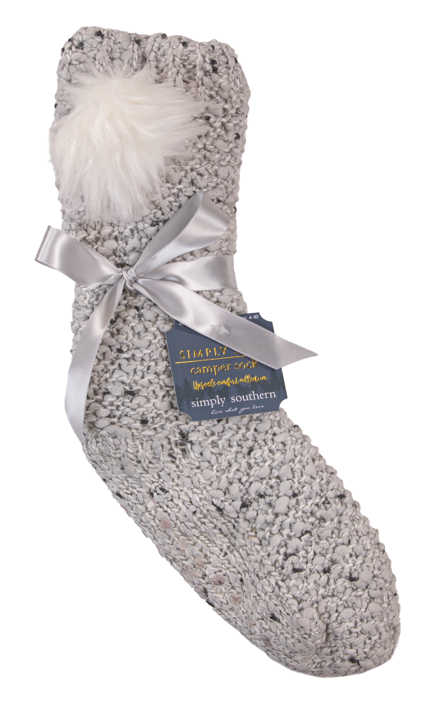 Simply Southern Preppy Super Soft Pom Camper Socks