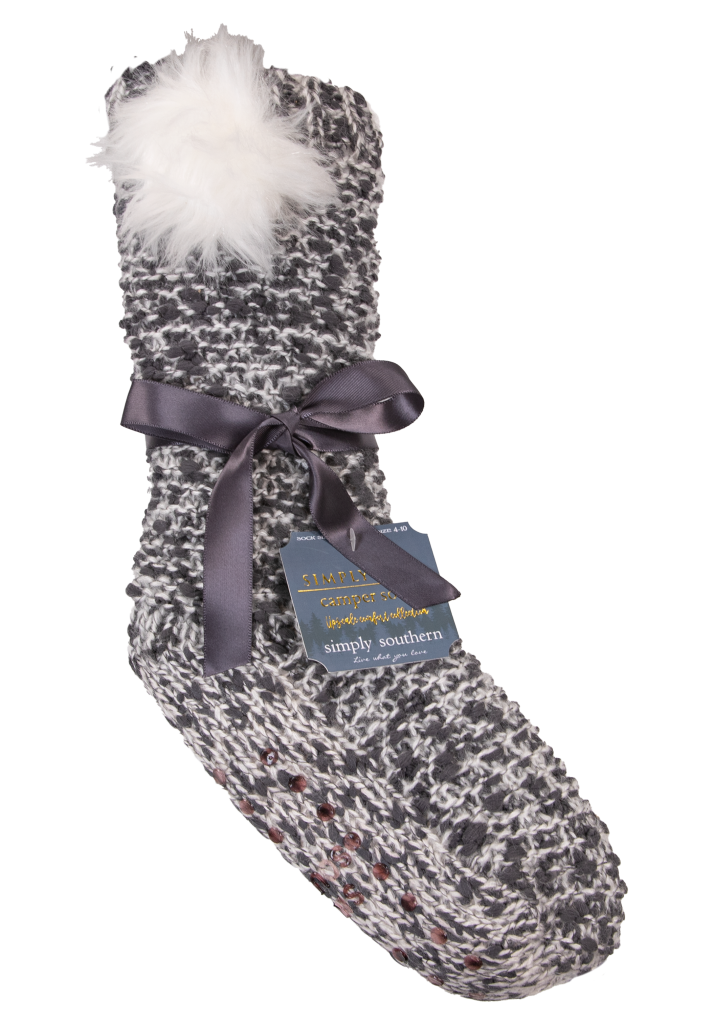 Simply Southern Preppy Super Soft Pom Camper Socks