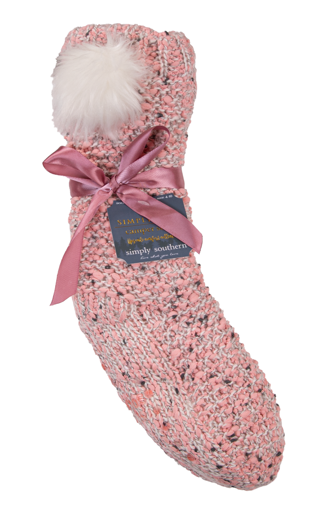 Simply Southern Preppy Super Soft Pom Camper Socks