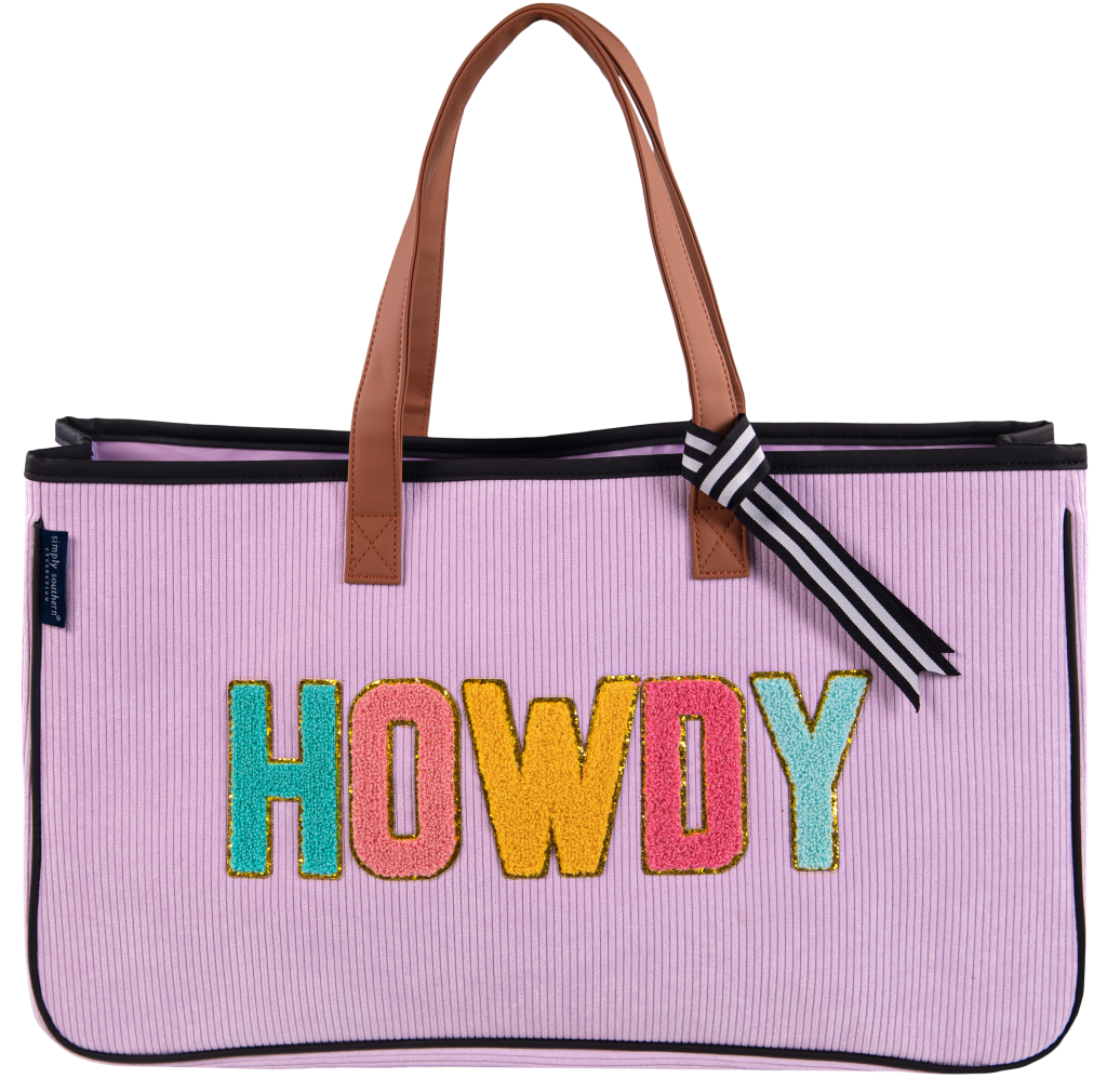 SALE Simply Southern Preppy Sparkle Letters Tote Bag