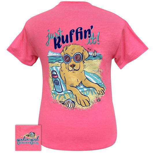 Girlie Girl Originals Preppy Ruffin’ It Dog T Shirt