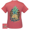 Girlie Girl Originals Preppy Be Wild Leopard Pineapple T Shirt