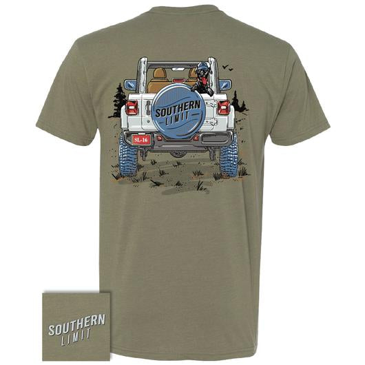 Southern Limits Outdoor Riding Dog Unisex T-Shirt