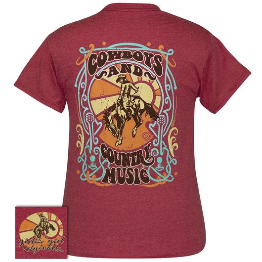 Girlie Girl Originals Preppy Cowboys and Country Music T-Shirt