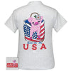 Girlie Girl Originals Preppy Born In USA Pig T Shirt