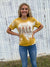 Happy Fall Y'all Plaid Leopard Bleached Dye Canvas Girlie T Shirt