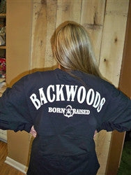 Backwoods Born & Raised Black Spirit Bright Long Sleeve T Shirt Jersey - SimplyCuteTees