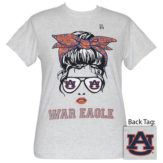 Girlie Girl Originals Preppy Auburn Messy Bun T-Shirt