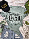 Texas True Threads Bad Bitch Cafe Canvas T-Shirt