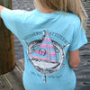 Country Life Southern Attitude Sail Boat Blue Vintage Nautical T-Shirt