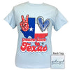 Girlie Girl Originals Preppy Peace Love And Texas T-Shirt