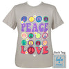 Girlie Girl Lulu Mac Peace Love Canvas T-Shirt