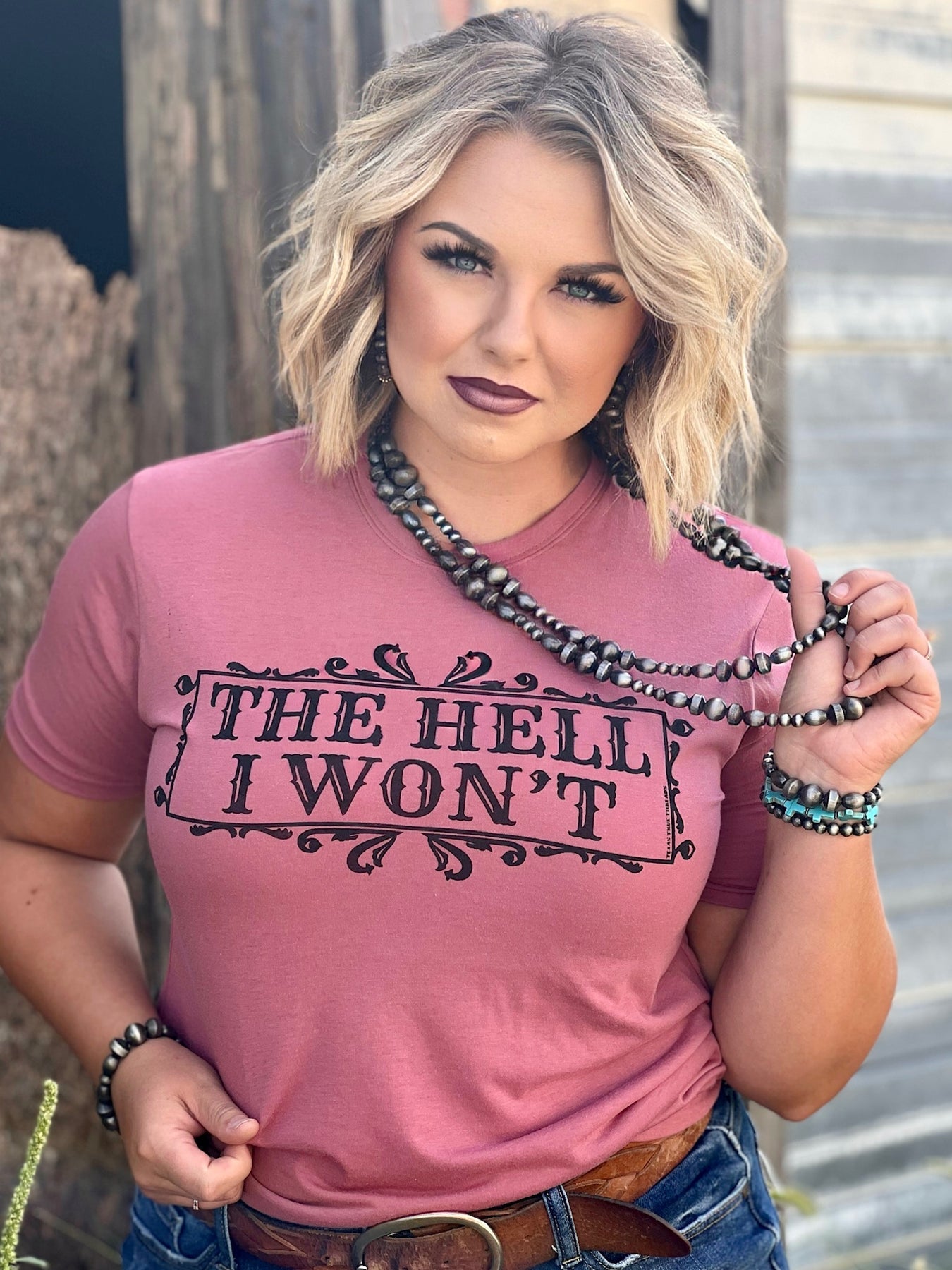 Texas True Threads The Hell I Won&#39;t Canvas T-Shirt