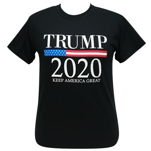 Girlie Girl Originals Trump 2020 Keep America Great Black T-Shirt