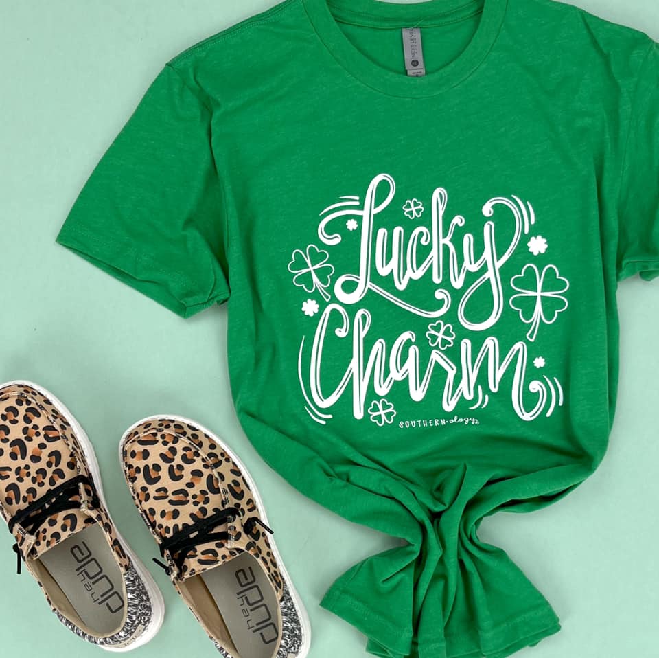 Southernology Lucky Charm Irish Statement Canvas T-Shirt
