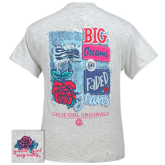 Girlie Girl Originals Big Dreams Faded Jeans T-Shirt
