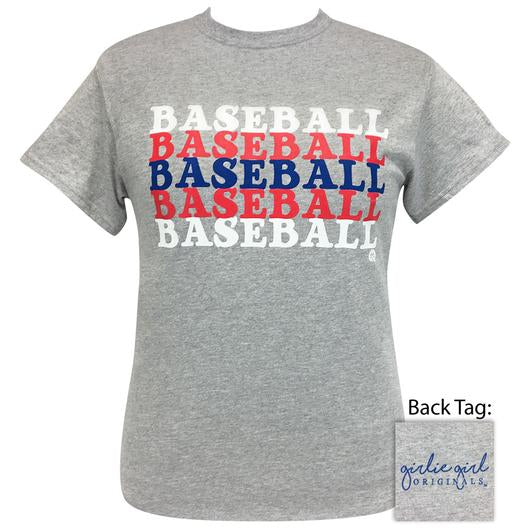 Sale Girlie Girl Originals Preppy Baseball Baseball Baseball T-Shirt
