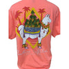 Southern Attitude Coral Preppy Pineapple Llama T-Shirt