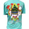 Southern Attitude Seafoam Preppy Pineapple Llama T-Shirt