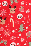 Christmas Reindeer Snowman Plus Size Lounge Pajama Set Pants and Shirt