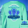 Country Life Outfitters Southern Attitude Mint 3 Turtles Starfish Vintage Girlie Bright Long Sleeve T Shirt - SimplyCuteTees