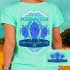 Country Life Outfitters Southern Attitude Mint 3 Turtles Starfish Vintage Girlie Bright T Shirt - SimplyCuteTees