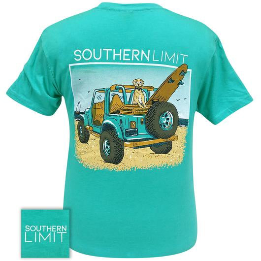 Southern Limits Beach Ridin Dog Unisex T-Shirt