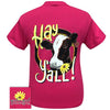 Girlie Girl Originals Preppy Hay Y’all Cow T-Shirt