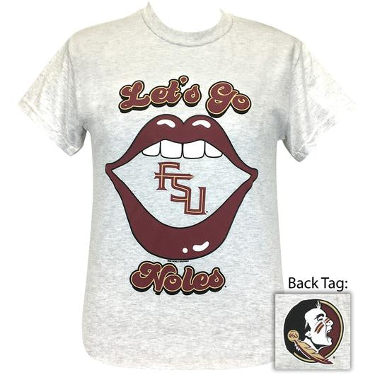 Girlie Girl Originals Preppy Florida State FSU Lips T-Shirt