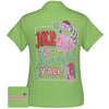 Girlie Girl Originals Preppy Jingle And Flamingle Christmas T Shirt