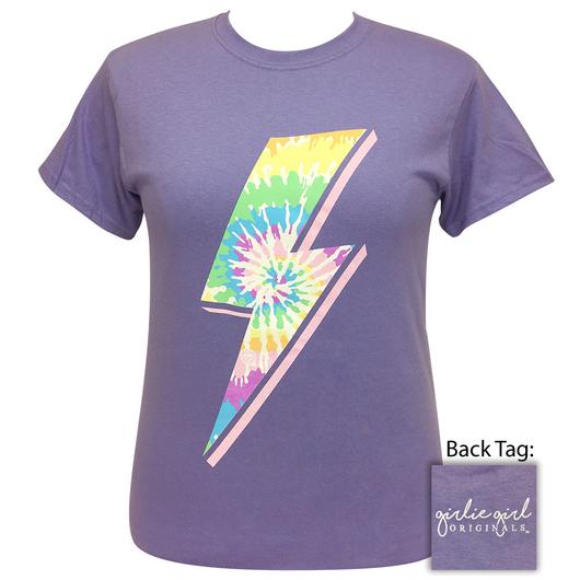 Girlie Girl Originals Preppy Tie Dye Bolt T-Shirt