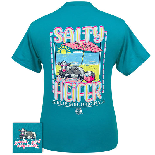 Girlie Girl Originals Salty Heifer Cow Beach T-Shirt