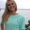 Country Life Outfitters Southern Attitude Anchor Bow Mint Vintage Girlie Bright T Shirt - SimplyCuteTees