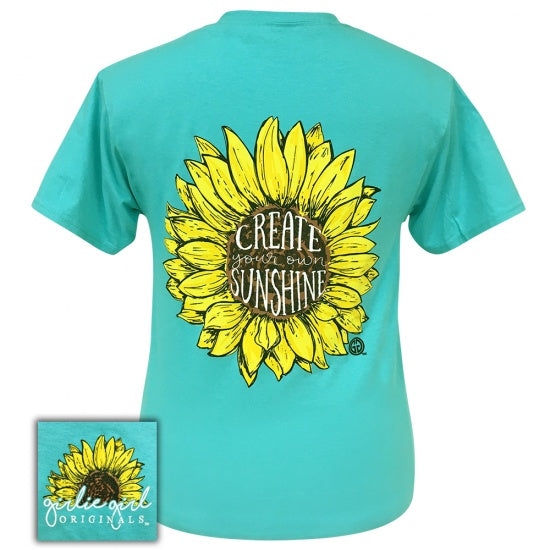 Girlie Girl Originals Preppy Create Your Own Sunshine Scuba Blue T-Shirt