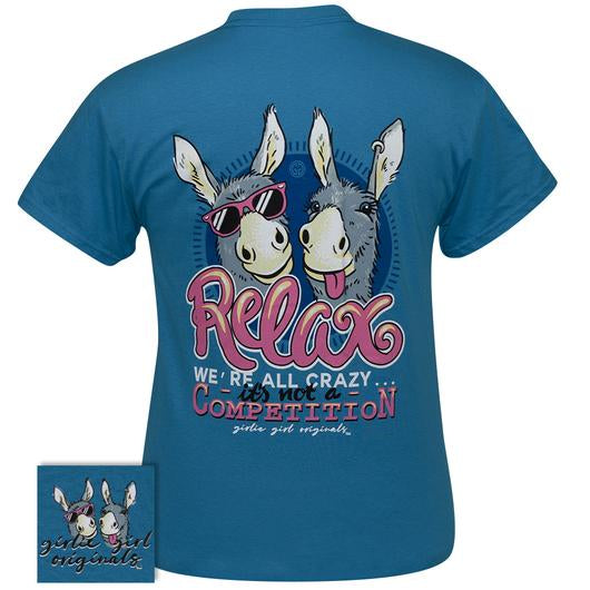 Girlie Girl Originals Preppy Relax We’re Crazy Donkey T Shirt