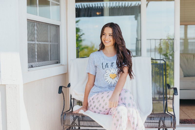Simply Southern Let It Be PJ Pants &amp; T-Shirt Set