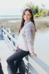 Simply Southern Classic Ombre Grey Sherpa Long Sleeve Sweatshirt
