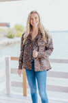 Simply Southern Leopard Sweater Jacket Shacket