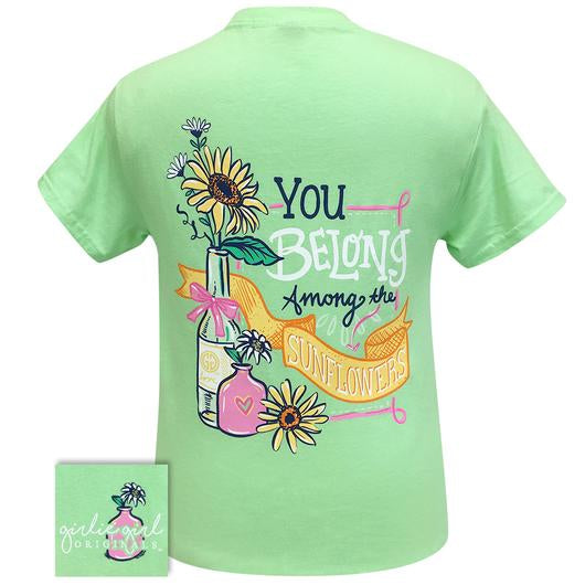 Girlie Girl Originals Preppy Belong Among The Sunflowers T-Shirt