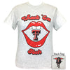 Girlie Girl Originals Preppy Texas Tech Lips T-Shirt