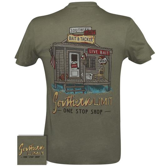 Southern Limits Bait and Tackle Shop unisex T-Shirt 3XL / Light Olive