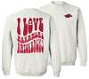 Arkansas Razorbacks Love Long Sleeve Sweatshirt