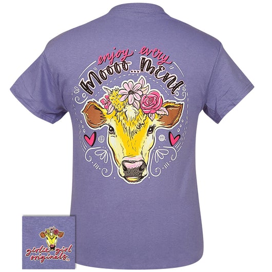 Girlie Girl Originals Enjoy Every Moment Cow T-Shirt