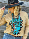 Texas True Threads Callie Ann Stelter Headdress Long Sleeve T-Shirt