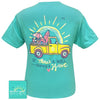 Girlie Girl Originals Preppy There’s A Wave Beach Truck T-Shirt