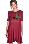 SALE Merry Christmas Tree Holiday Casual Dress