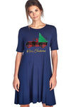 SALE Merry Christmas Tree Holiday Casual Dress