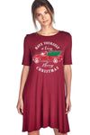 SALE Have Yourself a Merry Little Christmas Truck Holiday Casual Dress